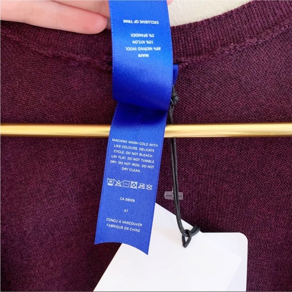 Kit Ace Long Haul Merino Wool Plum Cardigan - Picture 10 of 13